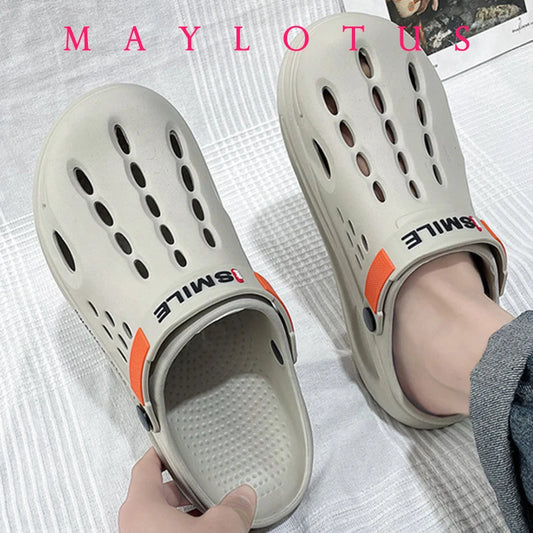 2024 Women's Thick Sole Sandals Platform EVA Clogs Fashion Garden Shoes for Women Outdoor Chunky Non Slip Beach Slippers